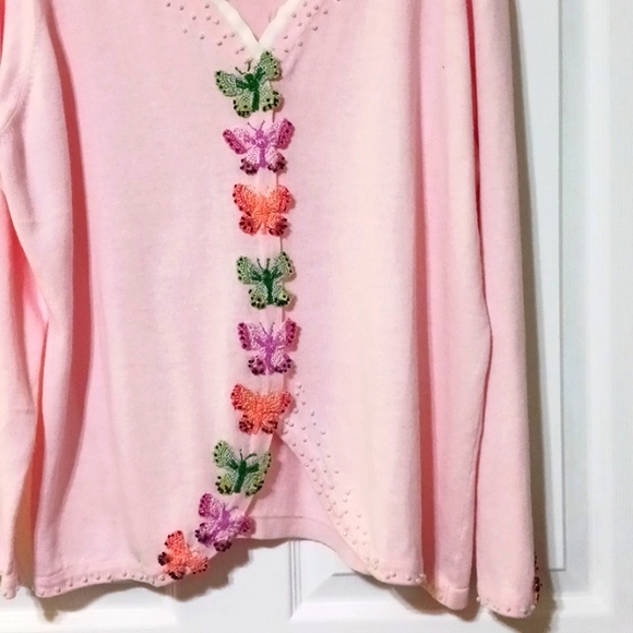 Storybook Knits 3 Piece Pink Skirt Set. - Picture 3 of 13